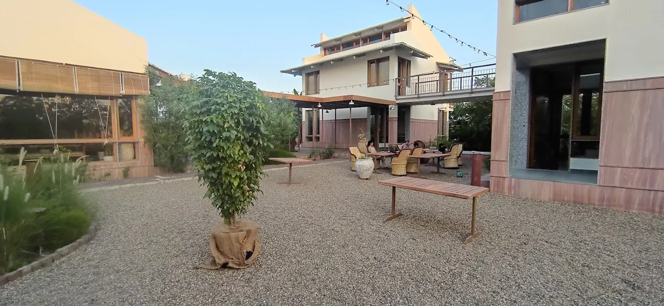 Kanchan Bagh garden courtyard by day